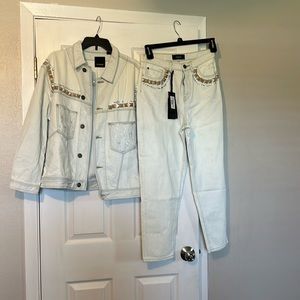 New pinko matching denim set